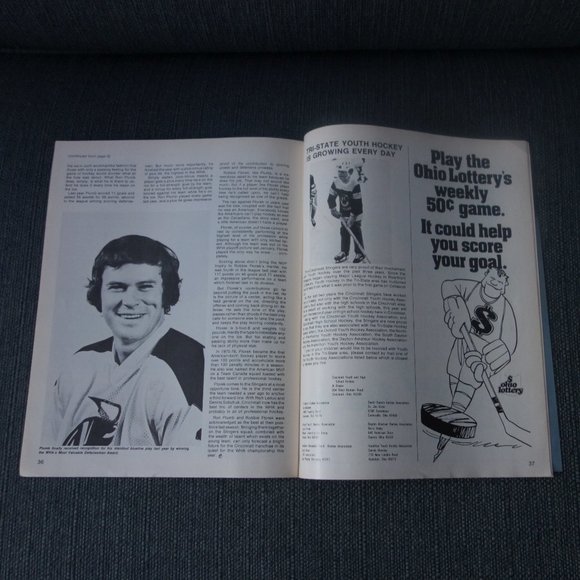 Vintage Hockeytime Cincinnati Stingers vs Houston Aeros Program November 30 1977 - Picture 7 of 15